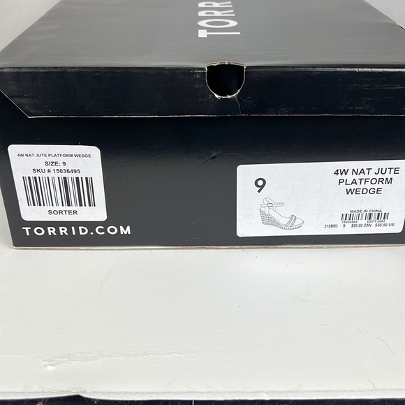 Torrid Jute Platform Wedges 9W - Picture 7 of 7